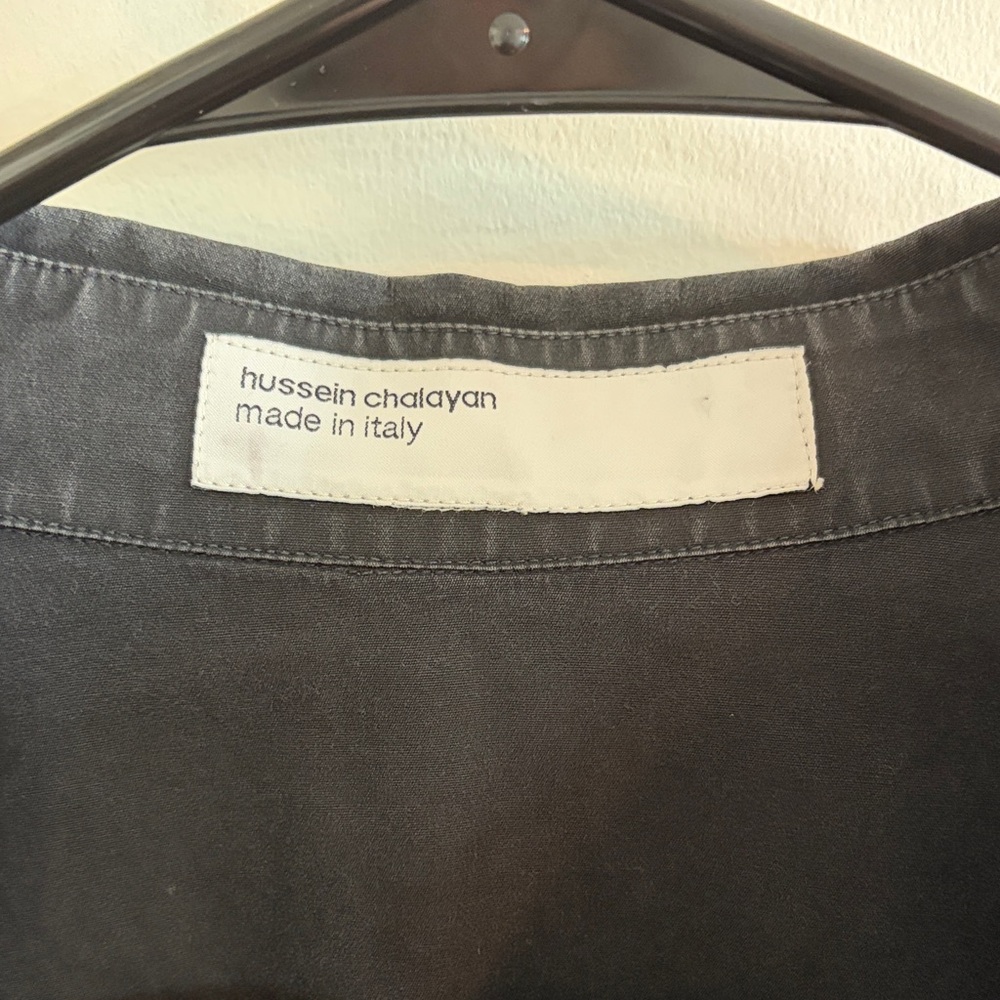 Hussein Chalayan Black Button-Down Shirt – Made i… - image 2